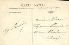 VINTAGE POSTCARD Parc of Cloud Saint the Airship Republic passes to the top of Saint Cloud Zeppelin