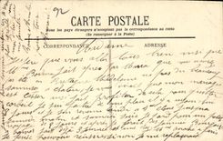 VINTAGE POSTCARD Holy Cloud the Seine and L Landing stage Seen from of the Park Barges Boats