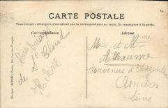 CPA Saint Cloud Le Pont Le parterre de l orangerie Vue sur Paris 