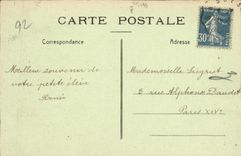 Reglas del castillo de Sceaux de la POSTAL de la VENDIMIA de L invierno