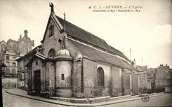 VINTAGE POSTCARD Separate L Church