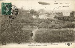 CPA Sevres Ciement Bayord En Montant au Mont Valerien Zeppelin Dirigeable