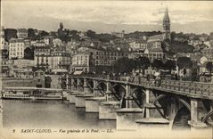 VINTAGE POSTCARD holy Cloud View and the Bridge