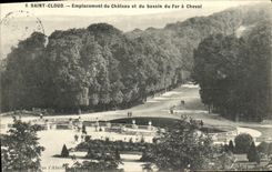 CPA Saint Cloud Emplacement du Chateau et du Bassin du Fer a Cheval