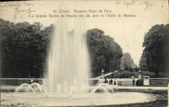 VINTAGE POSTCARD Holy Cloud Large Water of the Park the Large Sheaf of the Basin