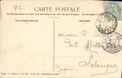 CPA Saint Cloud Grande Eaux du Parc La Grande Gerbe du Bassin 