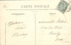 VINTAGE POSTCARD Park of Villeneuve L Pond Seen on the ponds