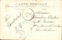 CPA Saint Cloud Parc La Republique decorant les Arts et l Industrie Ancien fronton du palais de l industrie 