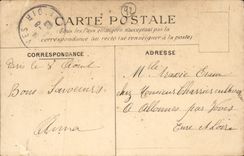 CPA Saint Cloud Incendie du chateau 13 octobre 1870 Militaira 