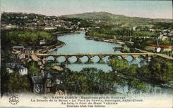 CPA Saint Cloud Vue Panorama Pris de Bellevue Boucle de la Seine Pont de Sevres Boulogne Saint cloud Mont Valerien 