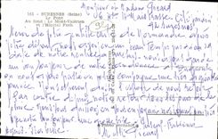 POSTAL MODERNA Suresnes el puente en la parte inferior el montaje y el L hospital de Valerien de Foch