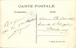 POSTAL Suresnes L cerraduras de la VENDIMIA