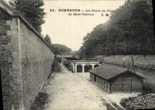 VINTAGE POSTCARD Suresnes Pits Of Strong of the Valerien Mount