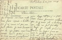 Hoyos de Suresnes de la POSTAL de la VENDIMIA de fuerte del montaje de Valerien