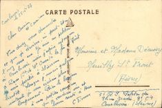 VINTAGE POSTCARD Courbevoie Seen On Paris taken of the Barracks Militaria Charas