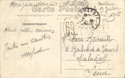 VINTAGE POSTCARD Courbevoie the Monument of the Defense of Paris 1870 1871 Militaria