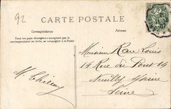 La POSTAL Garches Bois de la VENDIMIA de la ruta de Cucufa Saint que va tiene L charca