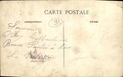 POSTAL de la VENDIMIA para recordar de la salida D de la aviacion D Issy Moulineaux del campo D un plano del monoplano