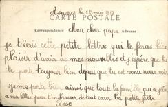 VINTAGE POSTCARD Asnieres La Poste seen from of L Town hall