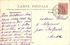 VINTAGE POSTCARD Asnieres Promenade of the edge of L water Dimensions of Courbevoie