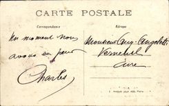 CPA Asnieres Inondations de Janvier 1910 Sauvetage d une sexagenaire TOP