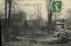 CPA Asnieres Chateau Pouget Le Kiosque et la Piece d eau