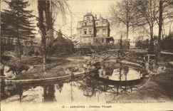 VINTAGE POSTCARD Asnieres Pouget Castle