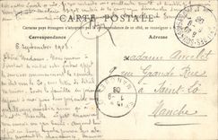 VINTAGE POSTCARD Asnieres Pouget Castle Together of the Park