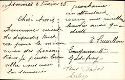 VINTAGE POSTCARD Asnieres L Town hall and Gardens