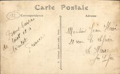 VINTAGE POSTCARD Levallois Perret L Post office building