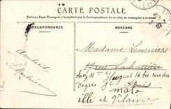 VINTAGE POSTCARD Levallois Perret L Town hall Kiosk