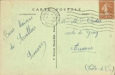 Parque de Levallois Perret de la POSTAL de la VENDIMIA del pequeno tablon el agua de la parte D