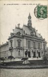 VINTAGE POSTCARD Levallois Perret L Town hall taken of dimension