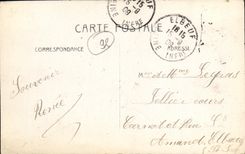 VINTAGE POSTCARD Levallois Perret L Town hall taken of dimension