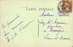 POSTAL Meudon de la VENDIMIA