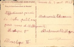 VINTAGE POSTCARD Pond of Saint Cucufa Drill of Meudon