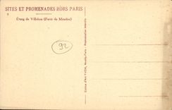 Charca de la POSTAL de la VENDIMIA del taladro de Villebon de Meudon