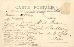 VINTAGE POSTCARD a Nest in Wood Couples Love