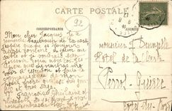 CPA Dirigeable evoluant au desus de Meudon Zeppelin