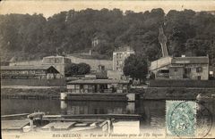 CPA Bas Meudon Vue sur le Funiculaire prise de l lle Seguin