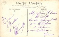 POSTAL Meudon bajo de la VENDIMIA visto en el funicular tomado de L Seguin