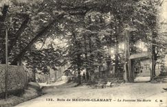 VINTAGE POSTCARD Wood of Meudon Clamart the Fountain co  Marie Restoring