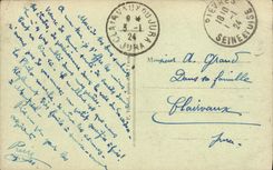 Panorama de Meudon de la POSTAL de la VENDIMIA tomado de la terraza de L observatorio hacia Fleury