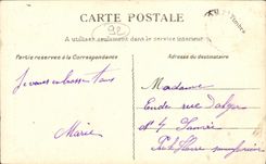 Escalera subterraneo de Meudon de la POSTAL de la VENDIMIA del castillo