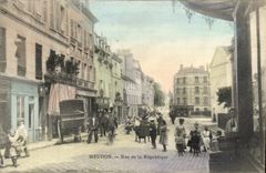 Calle de Meudon de la POSTAL de la VENDIMIA de los ninos de la república