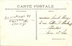 POSTAL de la VENDIMIA un pensamiento de la flor de Meudon