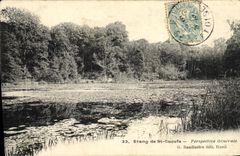 CPA Etang de St Cueufa Perspective Generale