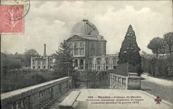 Castillo de Meudon de la POSTAL de la VENDIMIA de la residencia imperial del observatorio de Meudon y real vieja