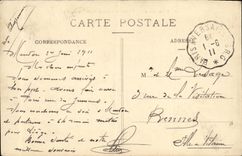 Panorama de la POSTAL de la VENDIMIA de Meudon y de Orphelinat del valle Fleury