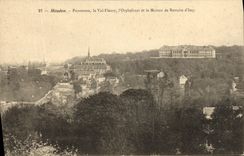 Panorama de Meudon de la POSTAL de la VENDIMIA el valle L Fleury Orpheliant y el hogar de vieja gente D Issy